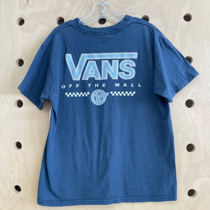 Blue Checkered Logo Tee