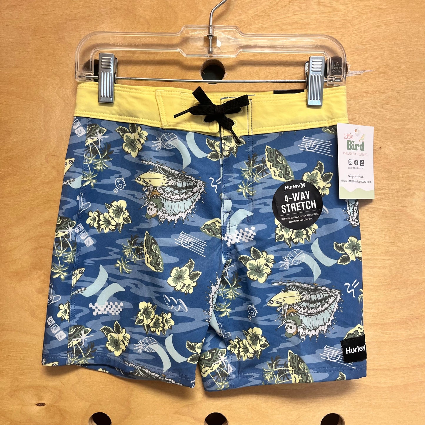 Blue/Yellow Surfer Skeleton Trunks NEW!