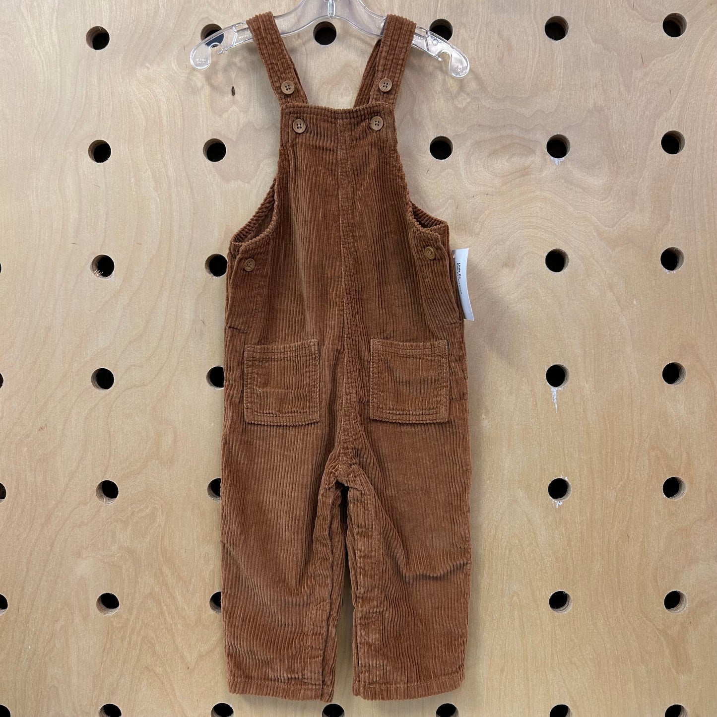 Brown WIde Cord Overalls