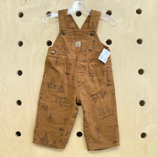 Tan Woodland Overalls