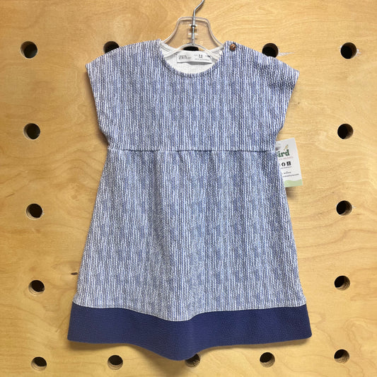 Blue/White Striped Dress