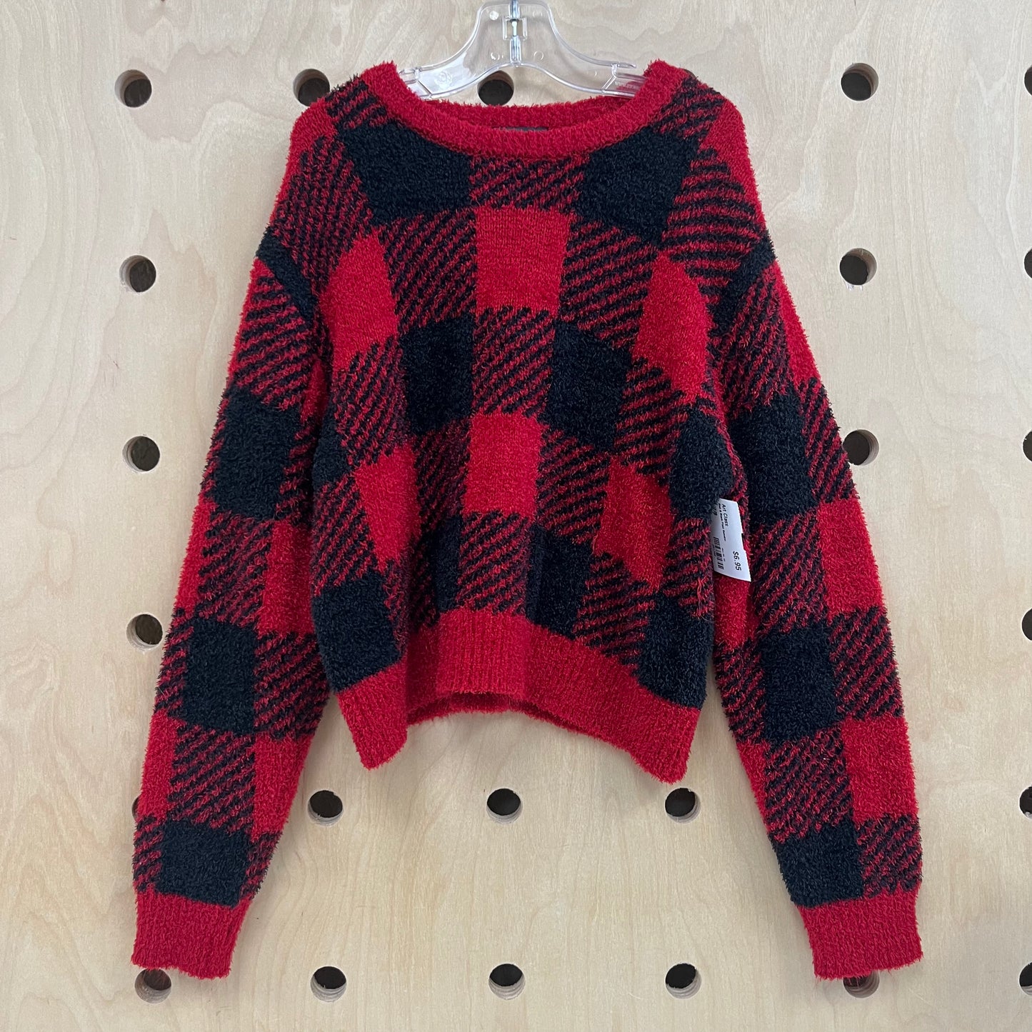 Red & Black Plaid Sweater
