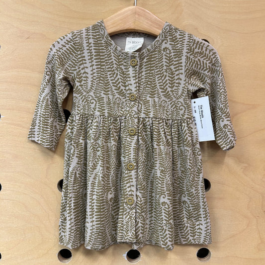 Brown Vines Modal Blend Dress