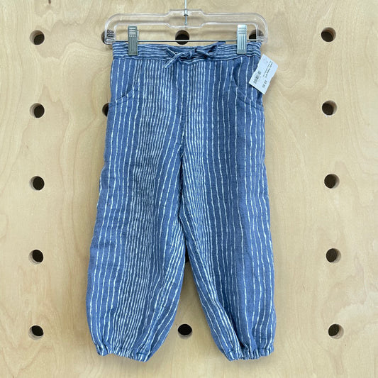 Blue Striped Lightweight Pants