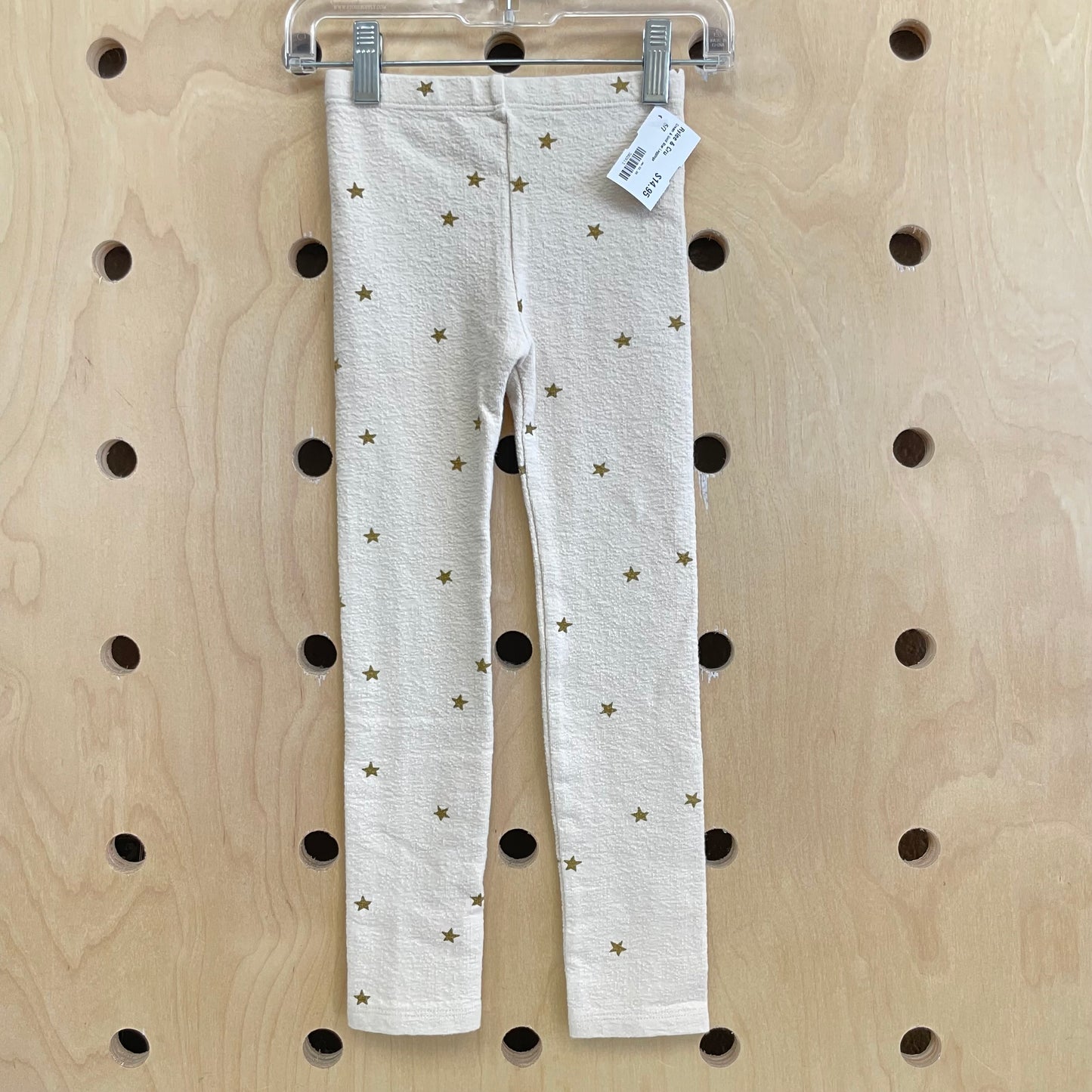 Cream & Gold Star Leggings