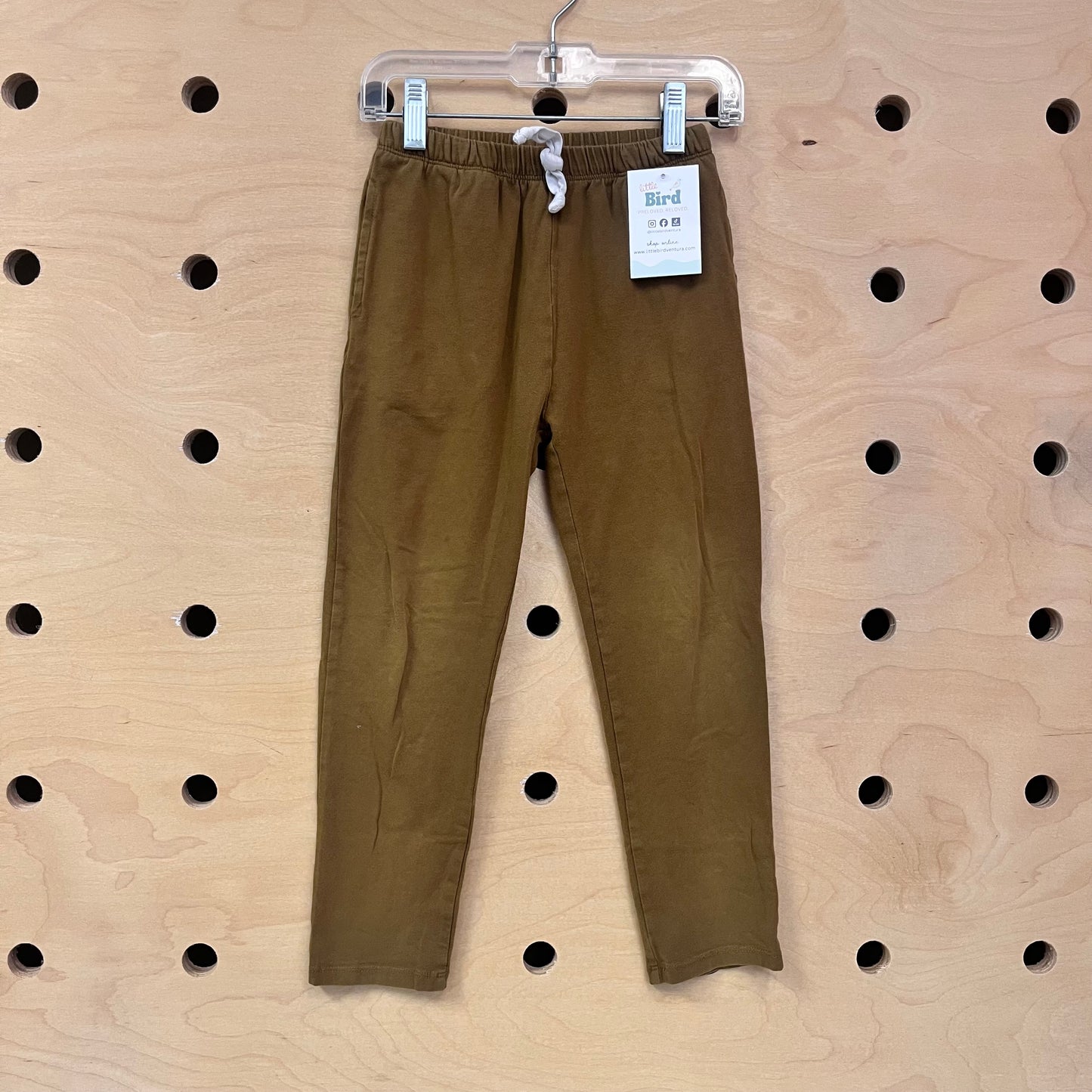 Olive Pull On Pants