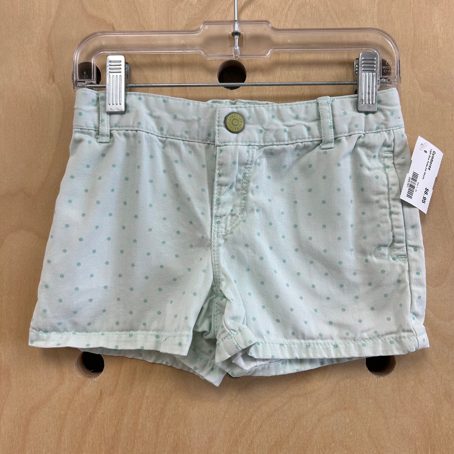 Light Blue Polka Dot Shorts