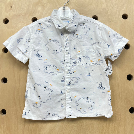 White Coast-To-Coast Button-Up