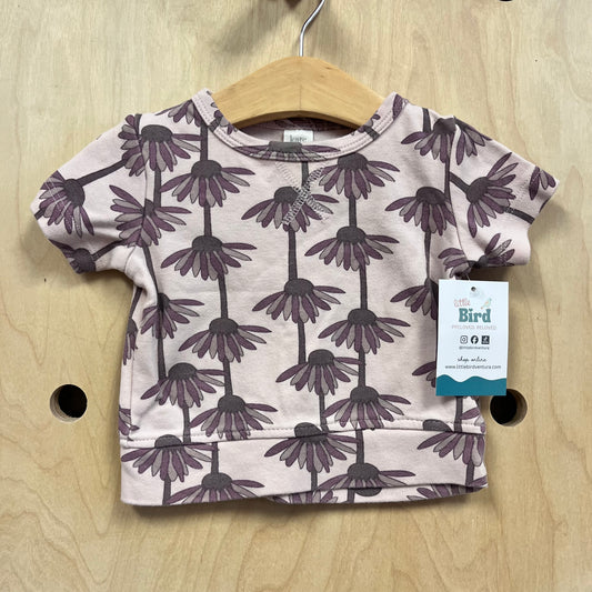 Pink & Purple Floral Organic Top