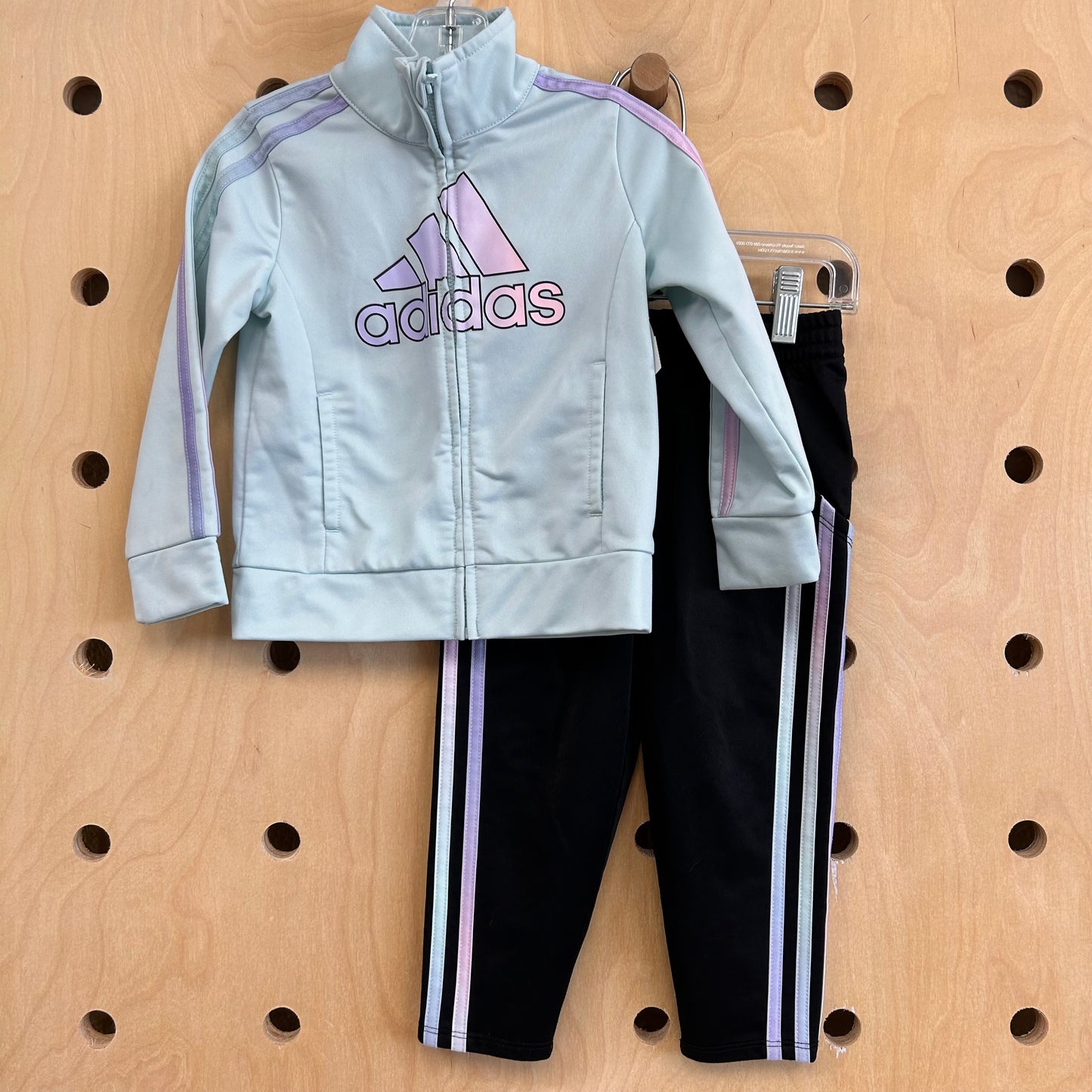 Teal + Black Track Suit