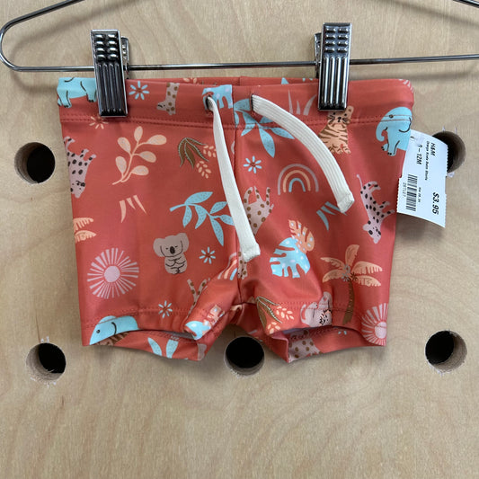 Orange Koala Swim Shorts