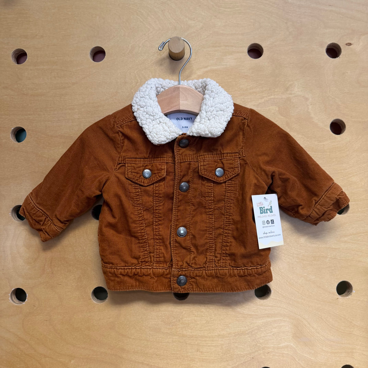 Brown Sherpa Collar Jacket
