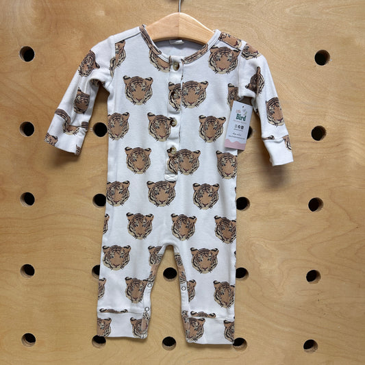 Organic White Tigers Romper