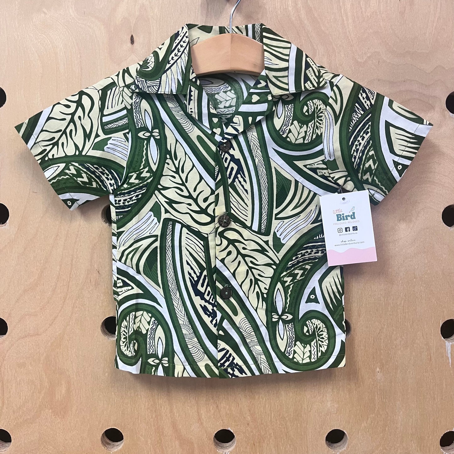 Green+Yellow Polynesian Print Outfit NEW!