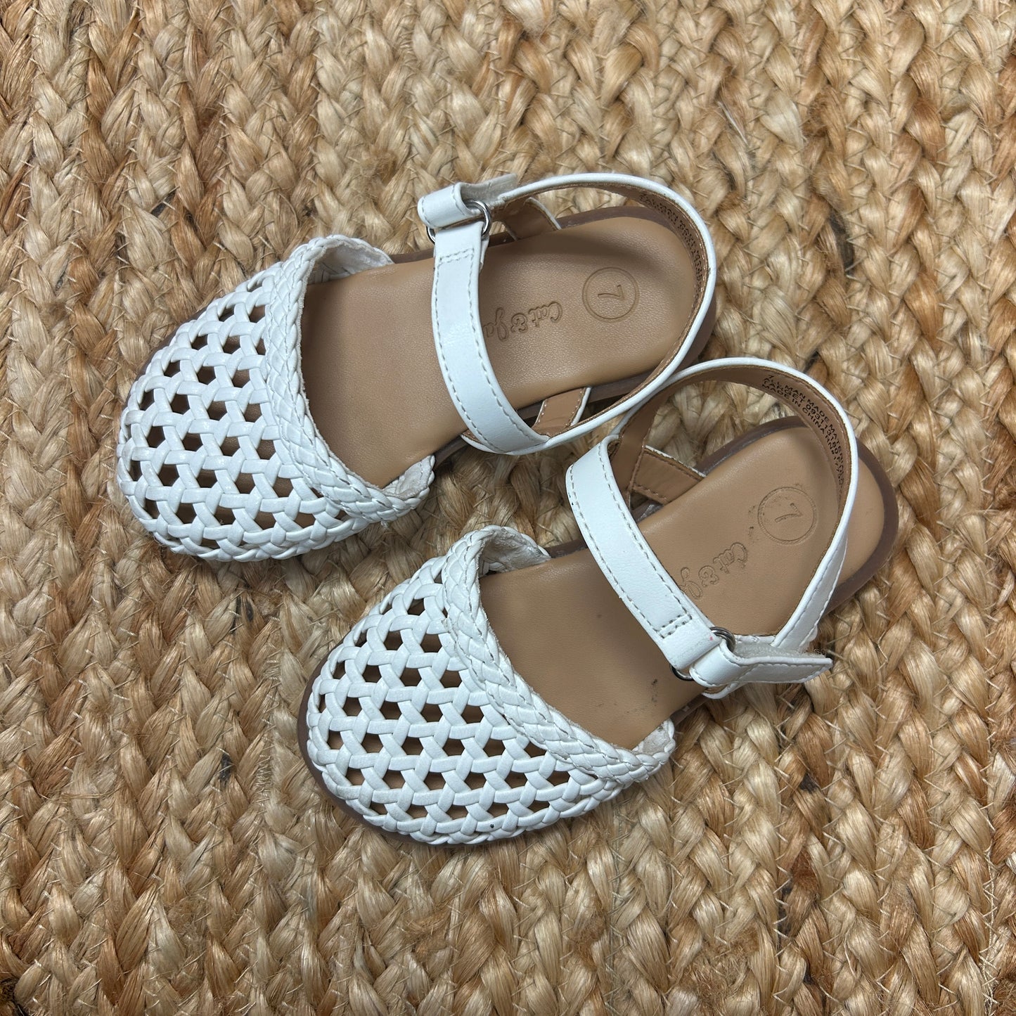 White Woven Makaya Sandals