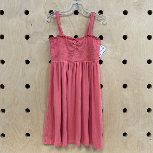Coral Smocked Sun Dress