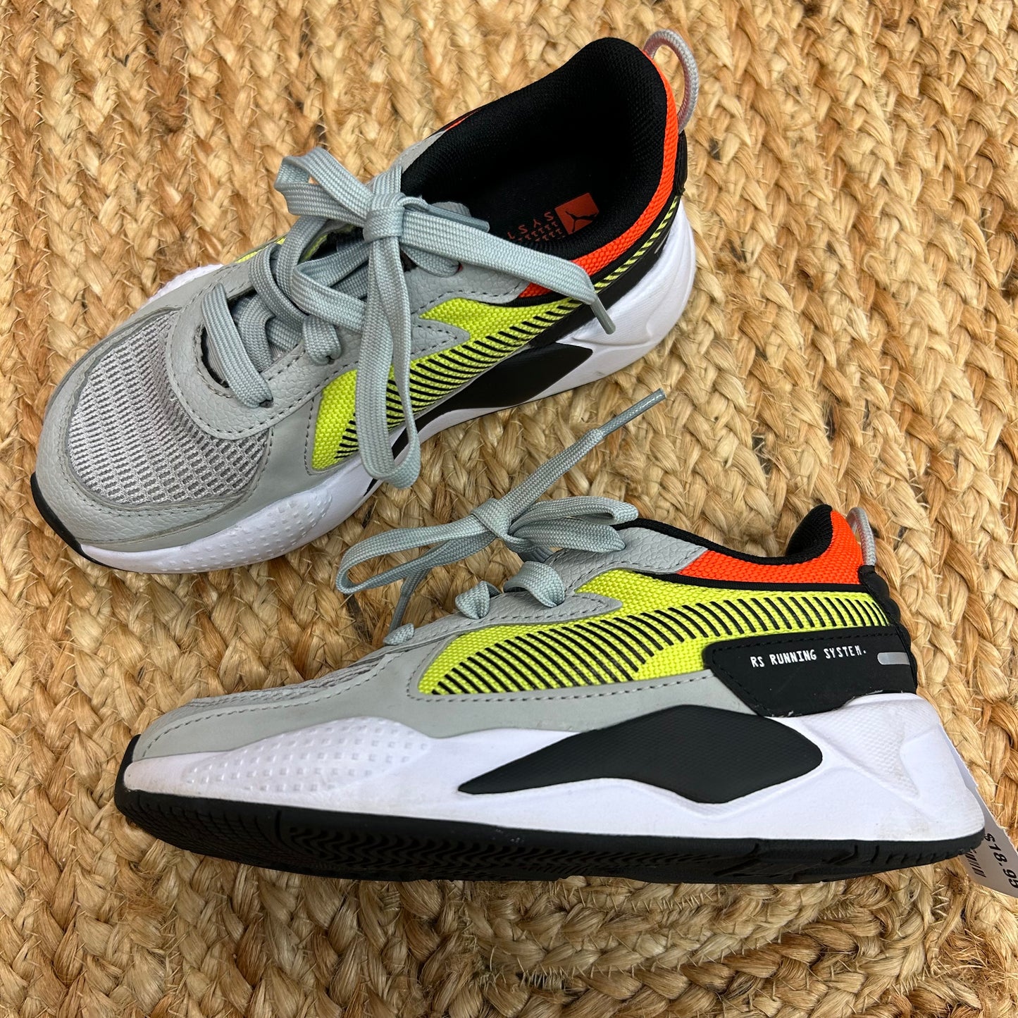 Grey Running System Sneakers