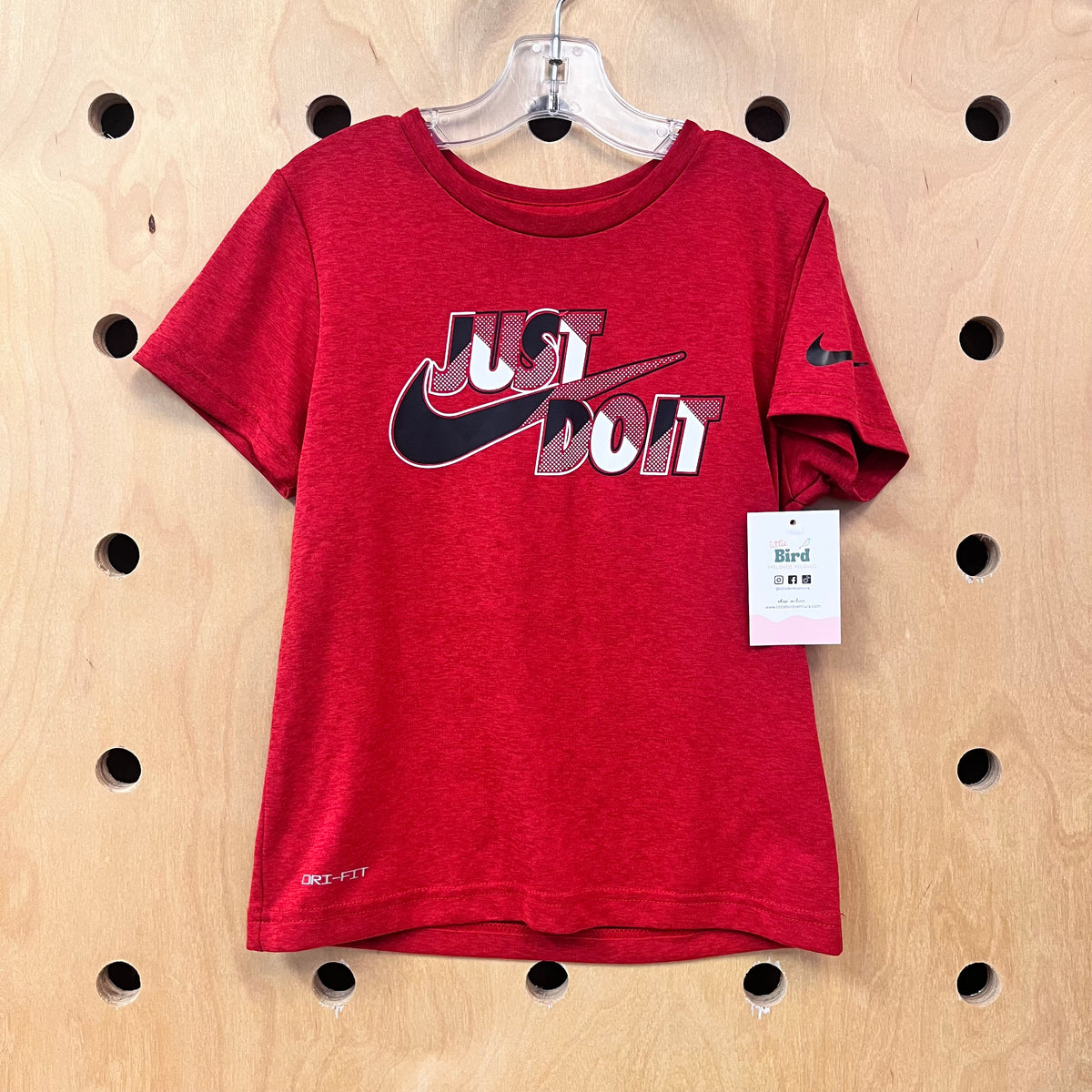 Red Just Do It Dri Fit Tee