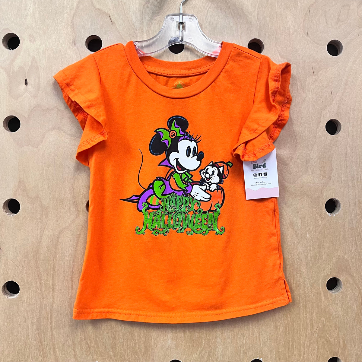 Orange Halloween Minnie Tee