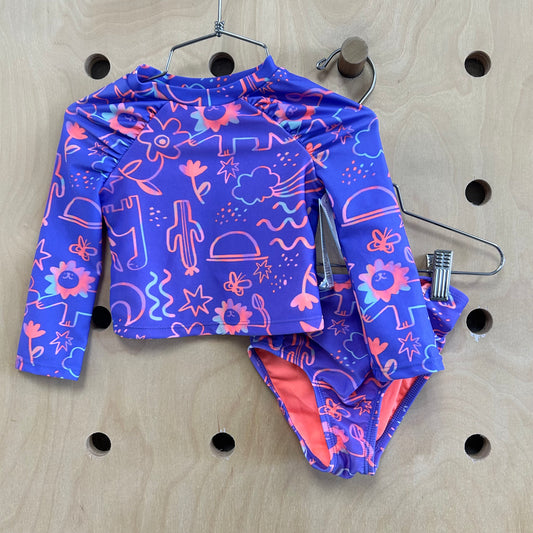 Purple Dino Swimsuit NEW!