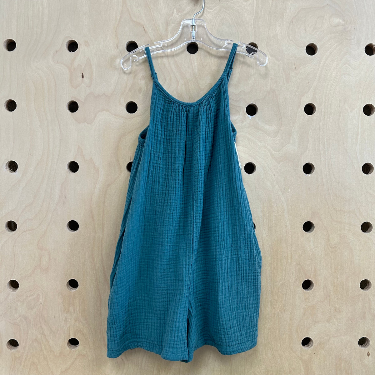 Dusty Teal Muslin Romper