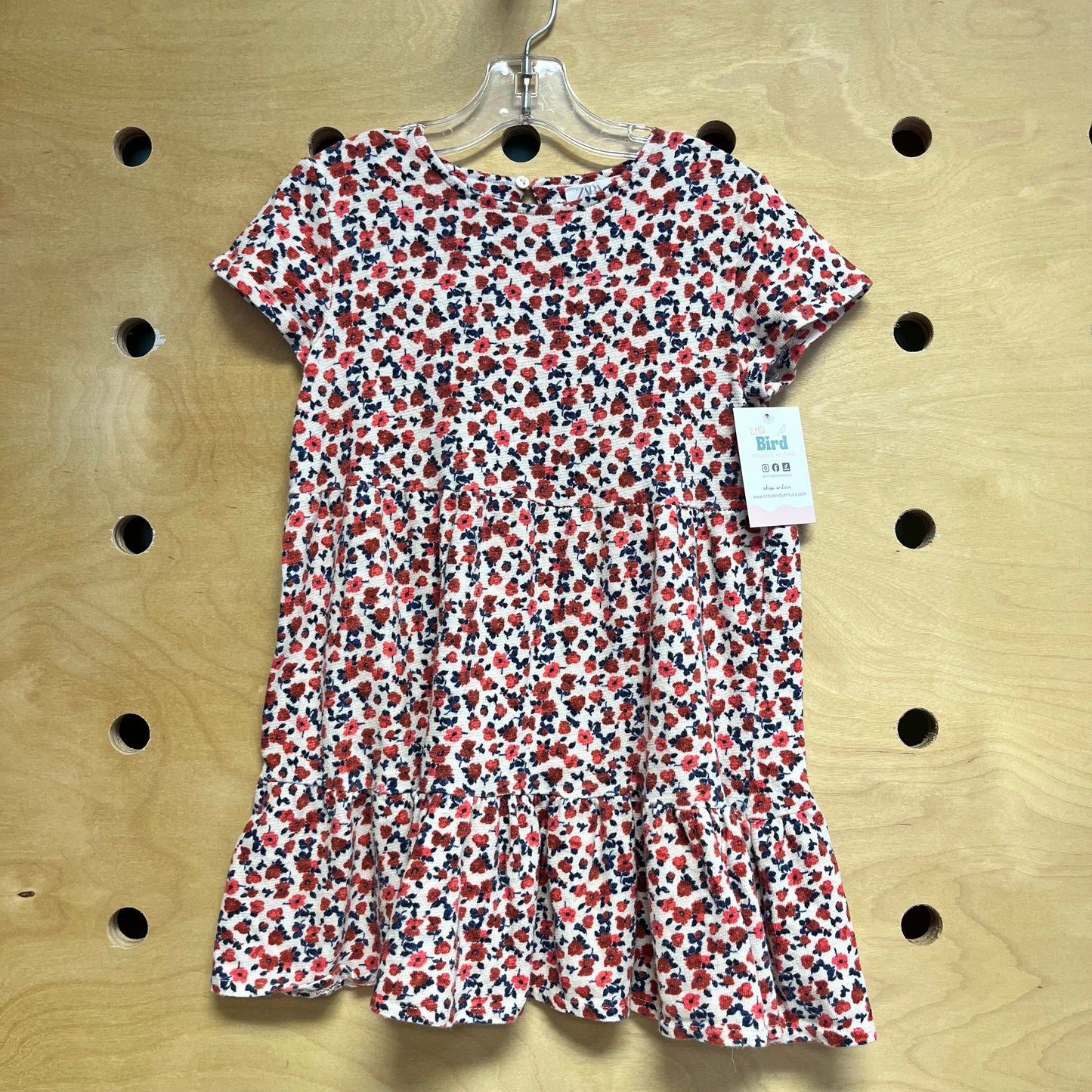 Red & Blue Floral Dress