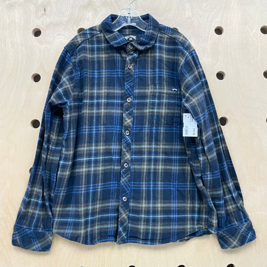 Blue & Teal Plaid Flannel