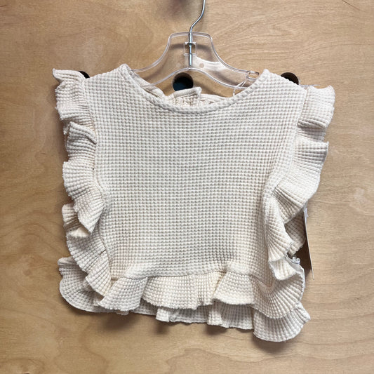 Cream Waffle Knit Shirt