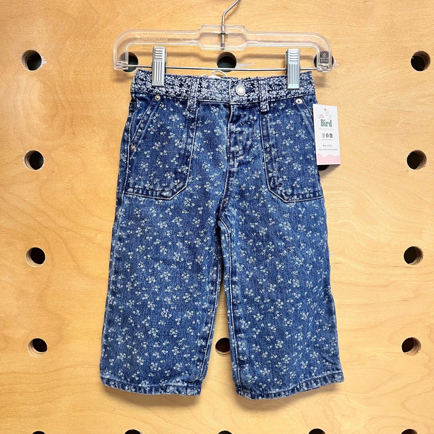 Floral Denim Jeans