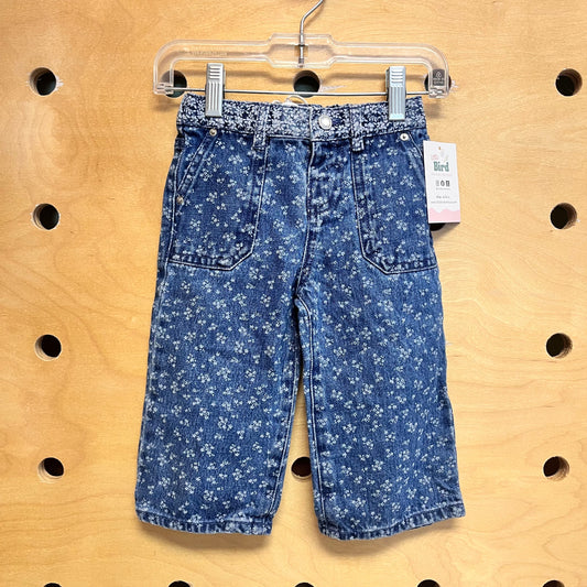 Floral Denim Jeans