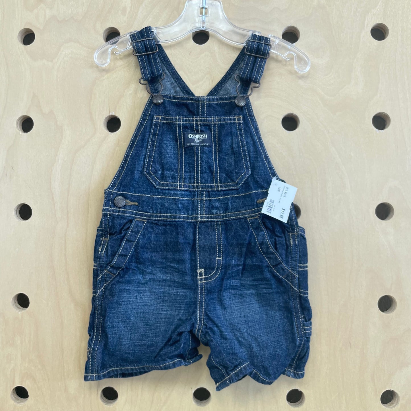 Dark Wash Denim Shortalls