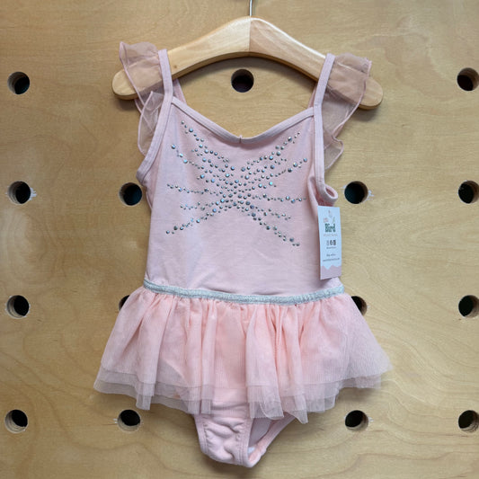 Pink Sequin Tulle Leotard