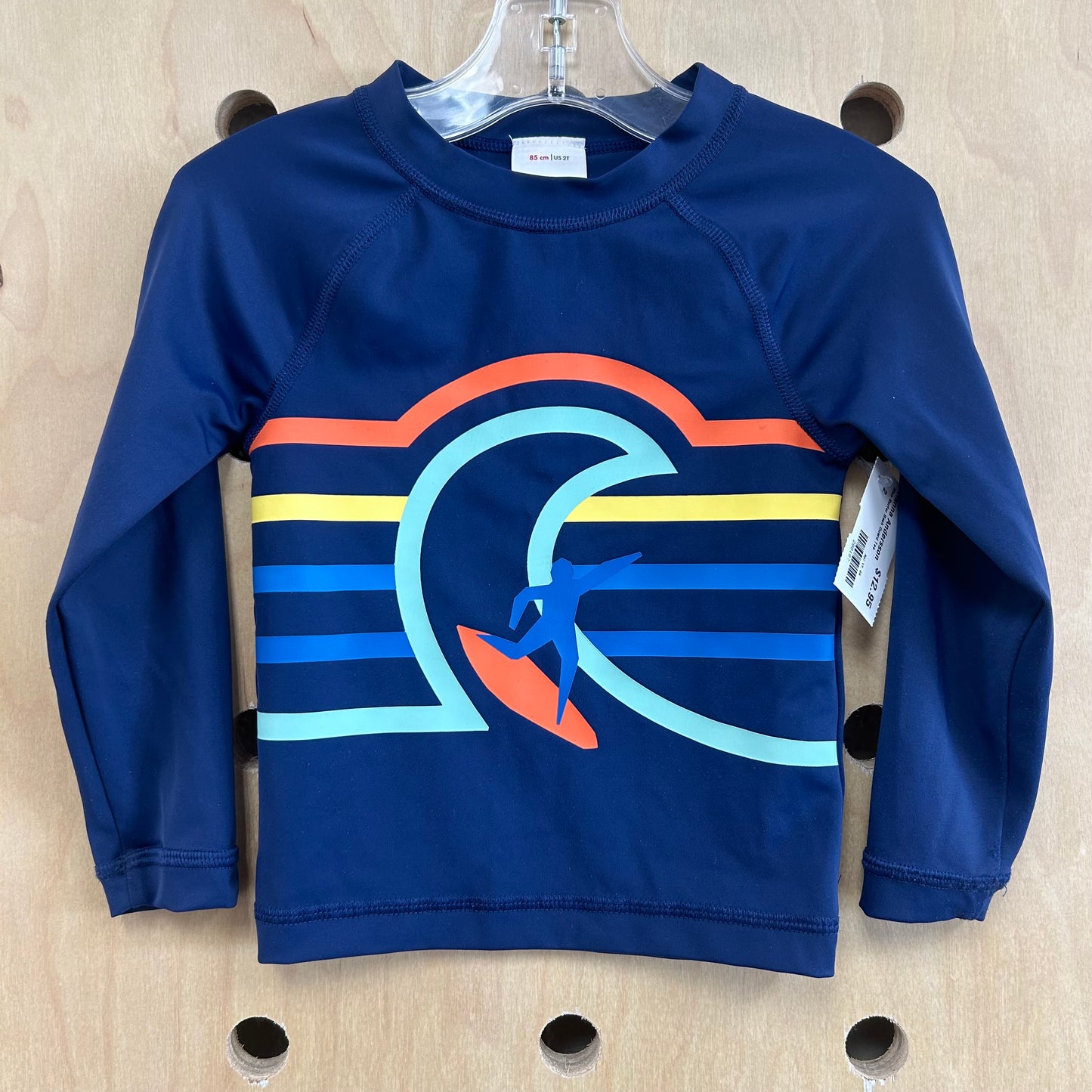 Blue Surfer Rash Guard Tee