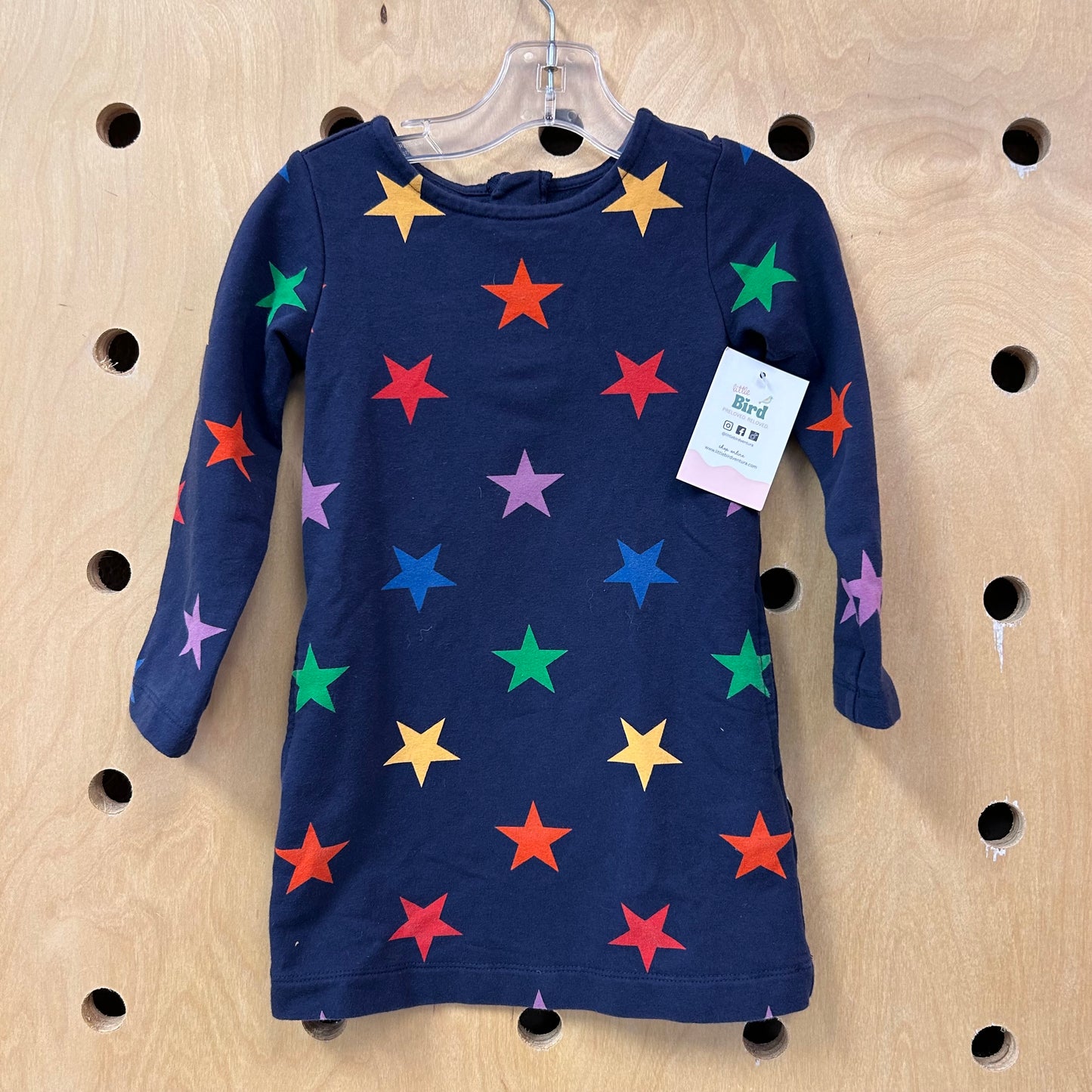 Navy Colorful Stars Dress