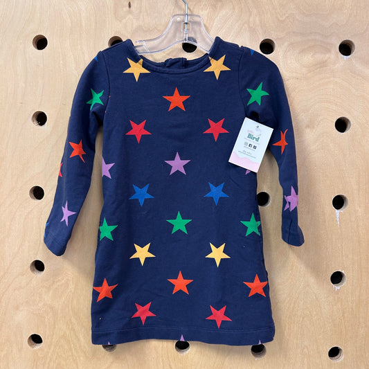 Navy Colorful Stars Dress