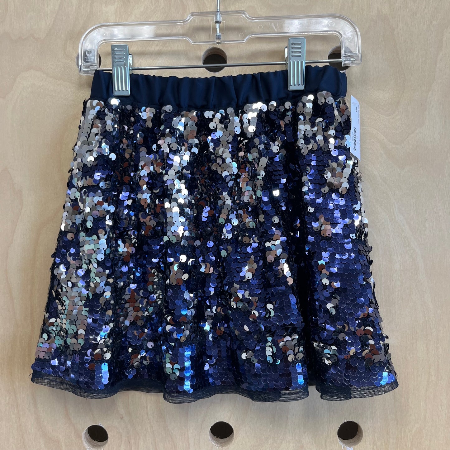 Blue Sequins Skirt