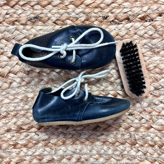 Grey Oxford Leather Shoes