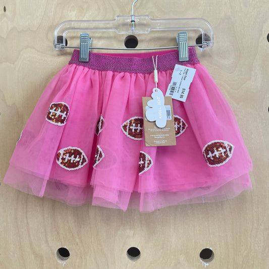 Pink Tulle + Sequin Footballs Skirt NEW!
