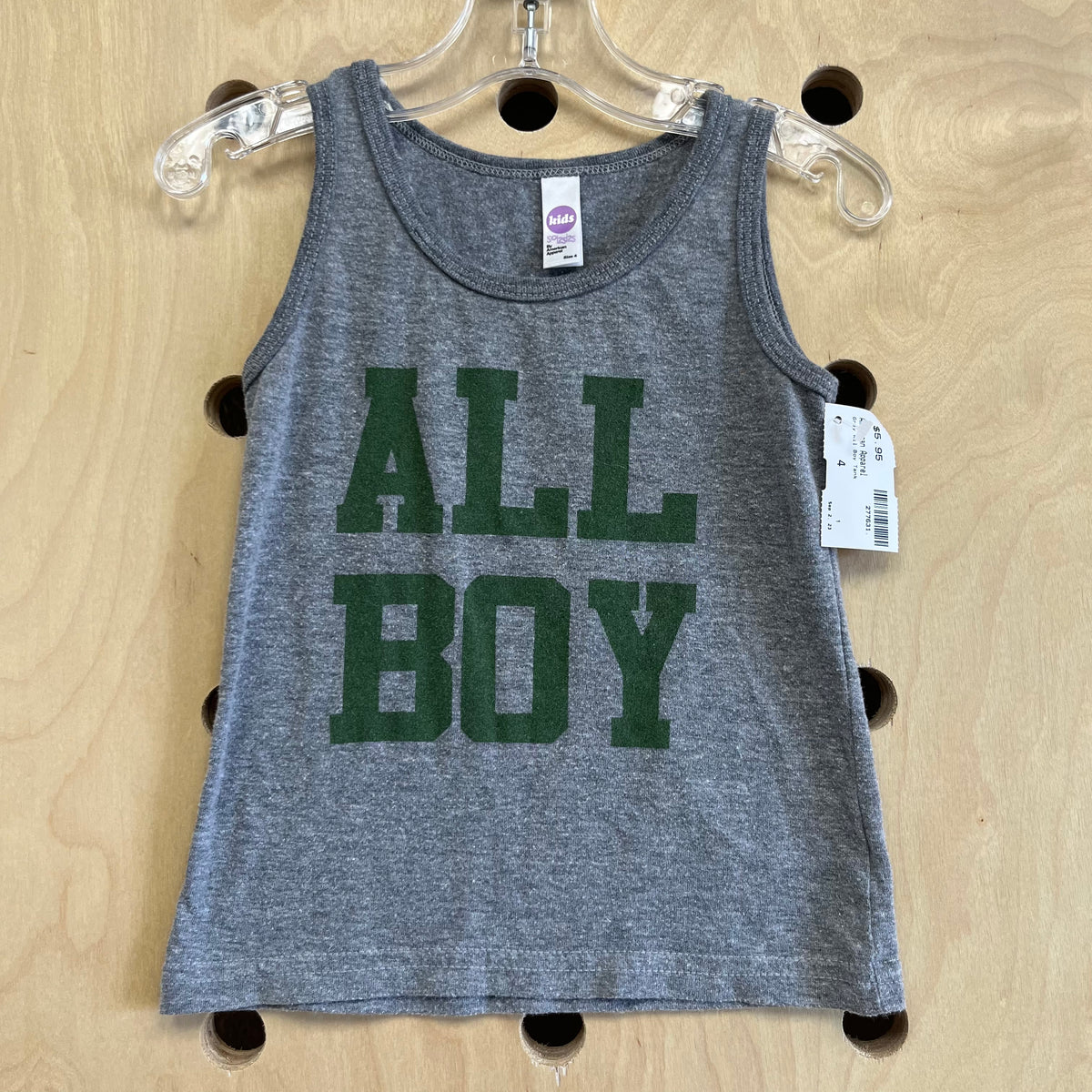 Grey All Boy Tank