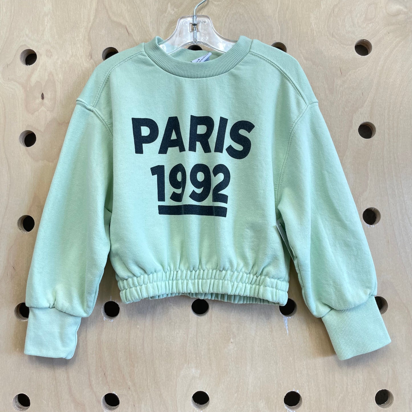 Lime Paris 92 Crop Pullover