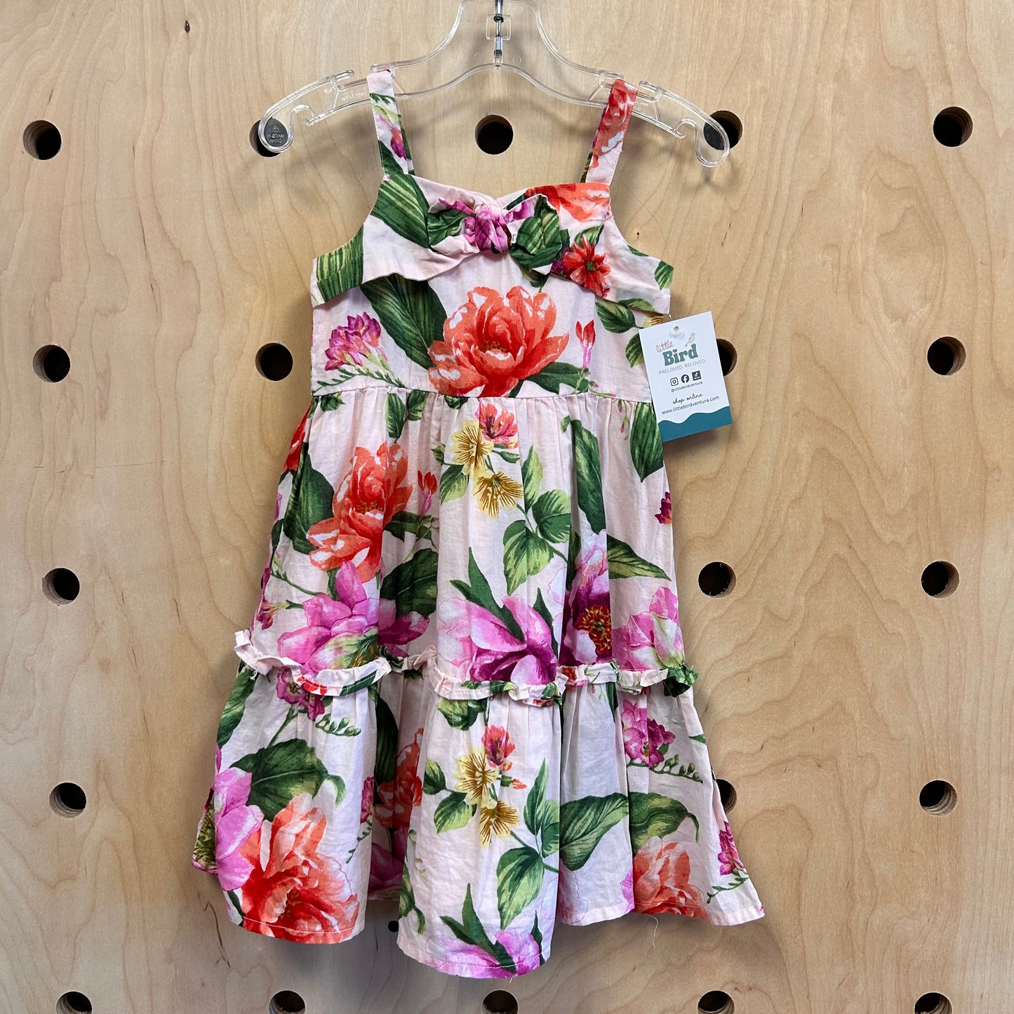 Pink/Purple Floral Cotton Dress