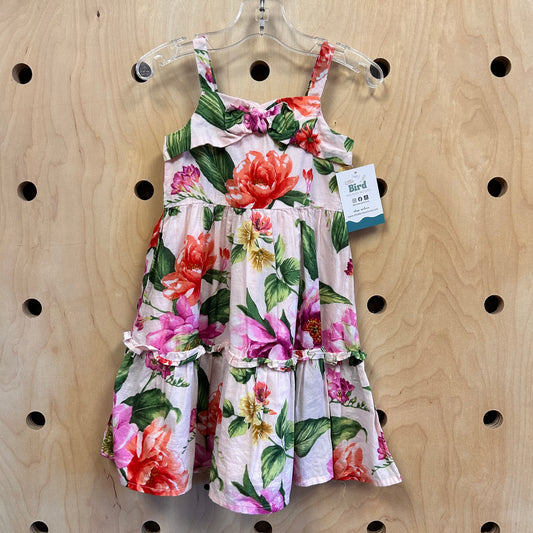 Pink/Purple Floral Cotton Dress