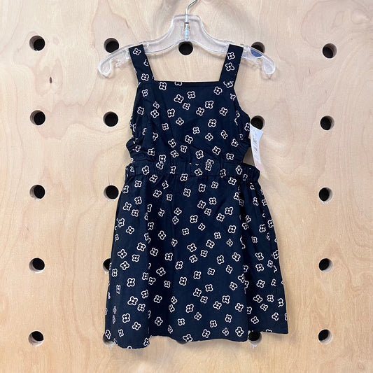 Black & Lavender Open Sided Dress