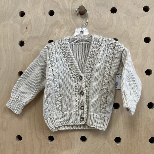 Cream Button Sweater