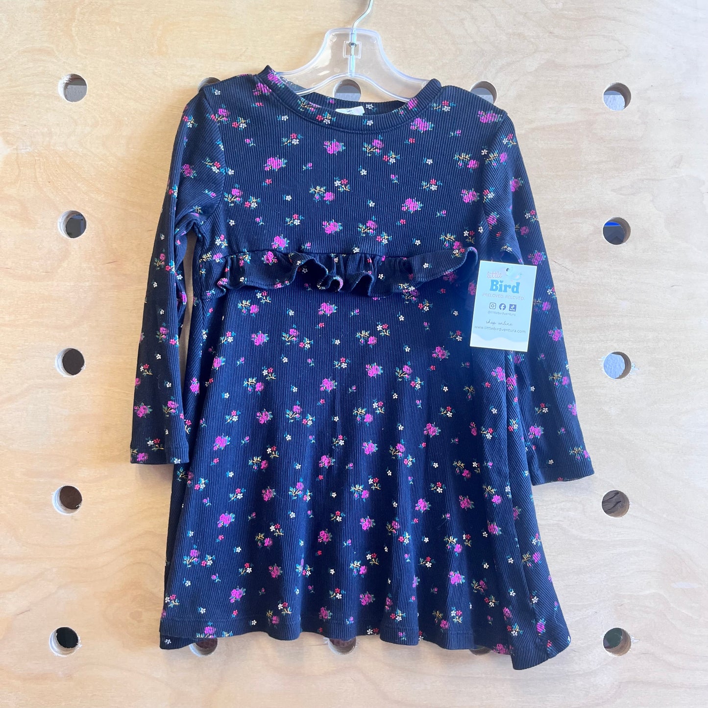Black/Pink Floral Dress