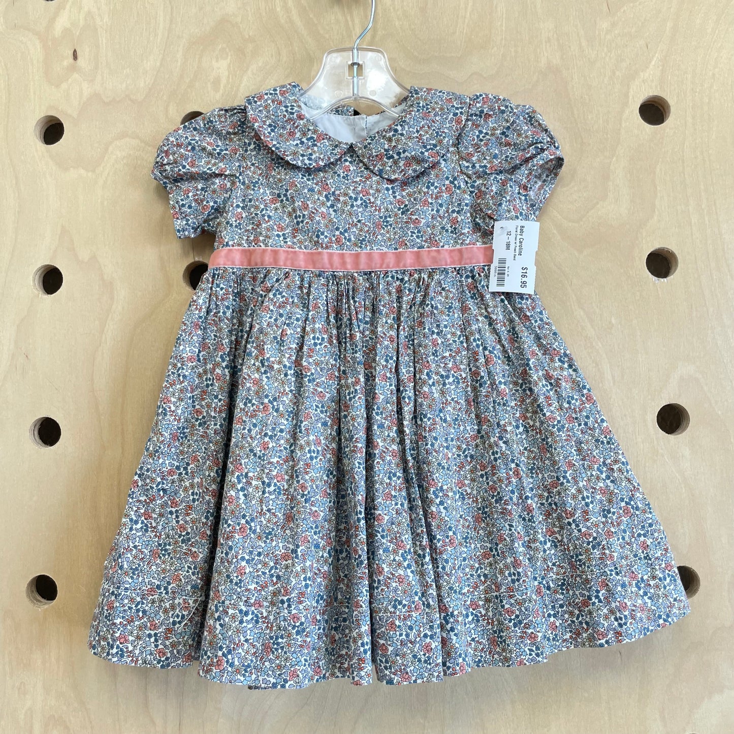 Floral Dress w/ Peach Band