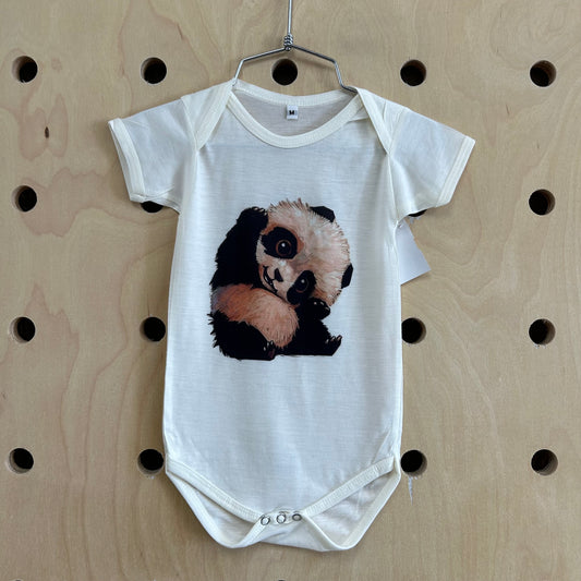 Cream Panda Bodysuit