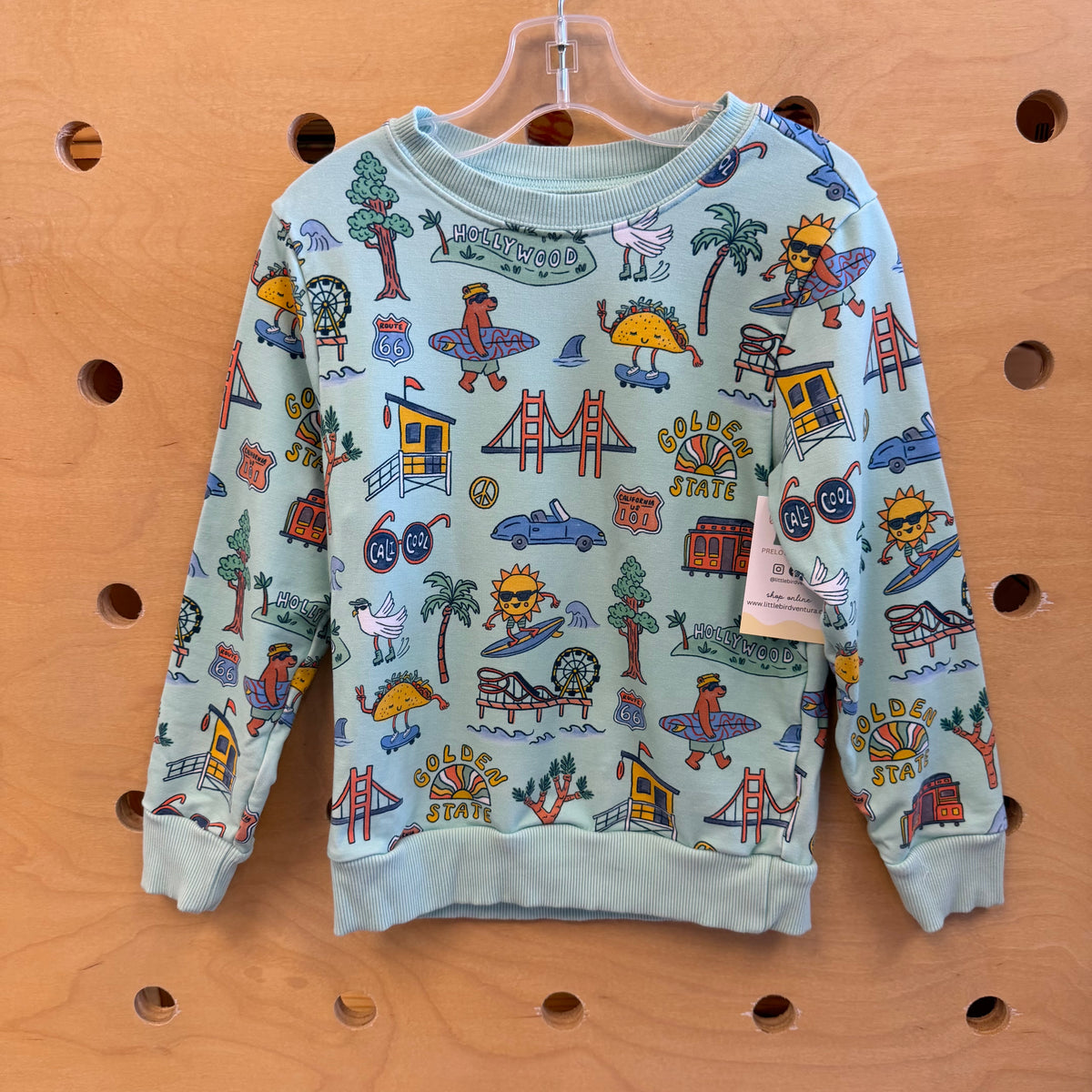 Mint Cali Cool Surf Bamboo Sweatshirt
