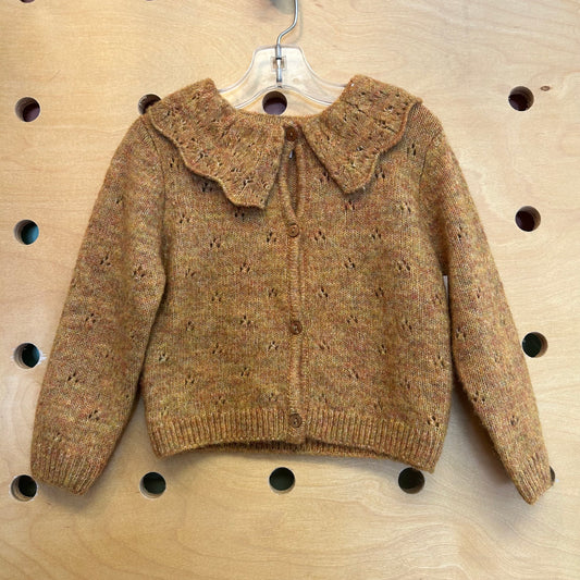 Mustard Wool-Blend Cardigan