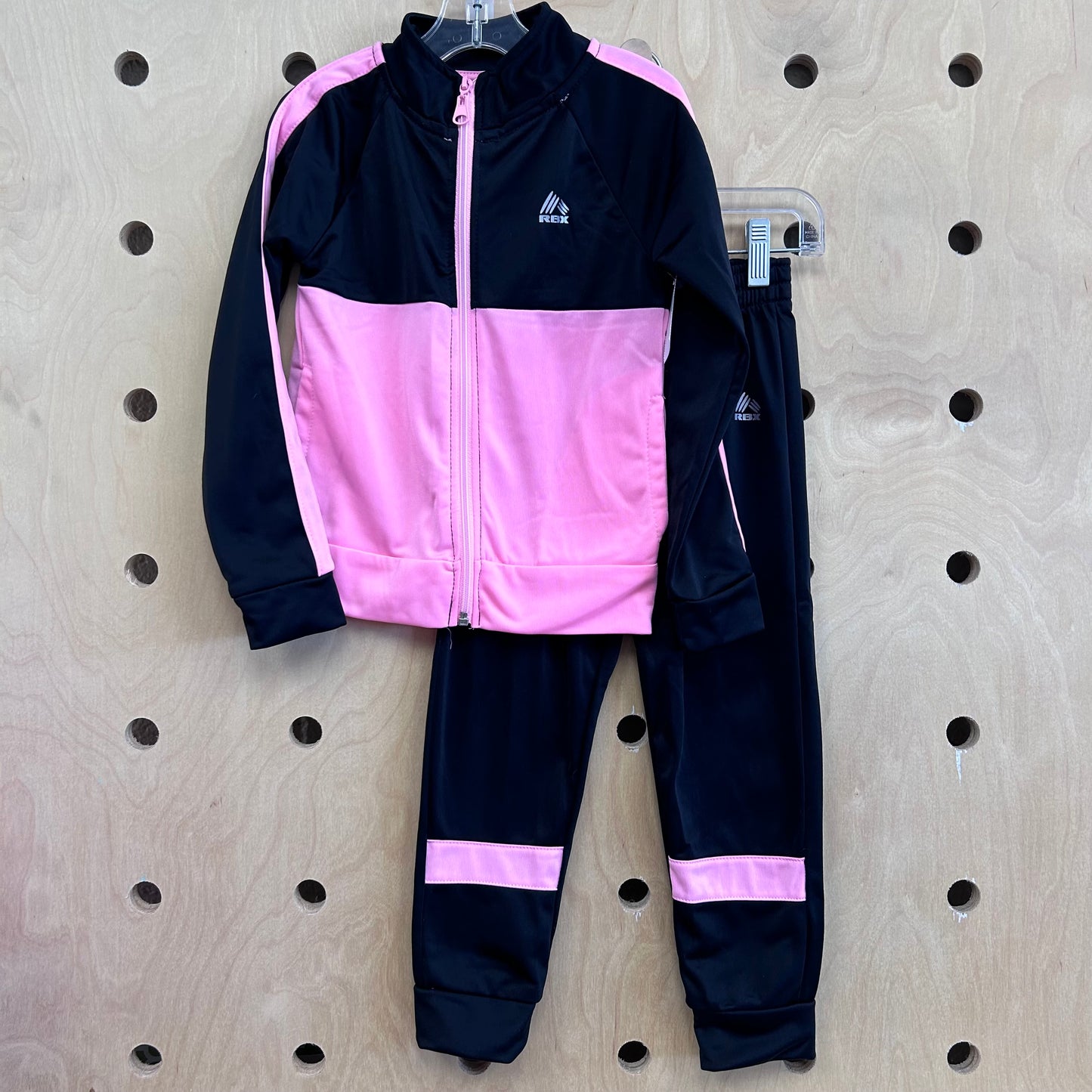 Pink + Black Track Suit